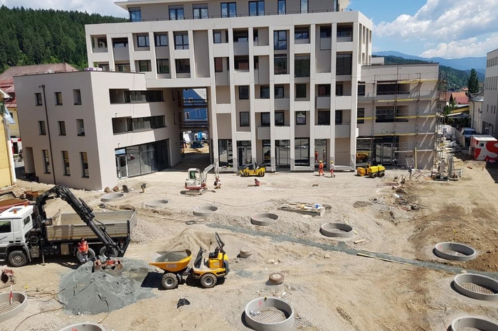 Bau des neuen Rathausmarktes 2019