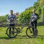 Harald Scherz, steirischer Branchensprecher des Sportartikelhandels, Mountainbike-Koordinator Sportlandesrat Christopher Drexler und Christoph Berger-Schauer vom Lines Mountainbike-Magazin