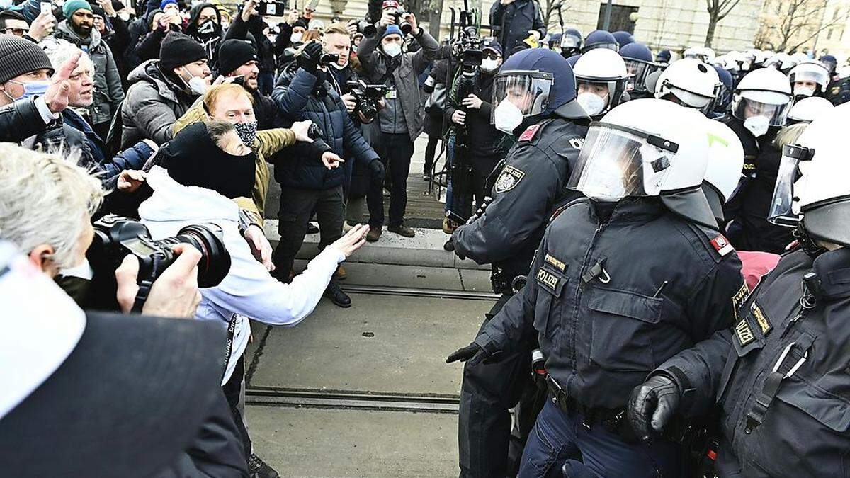 Demo vom 31. Jänner: Es kam zu Auseinandersetzungen und auch Gewalt