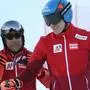 SOELDEN,AUSTRIA,23.OCT.22 - ALPINE SKIING - FIS World Cup season opening, Rettenbachferner, giant slalom, men. Image shows head coach Marco Pfeifer and Matthias Mayer (AUT). Photo: GEPA pictures/ Mathias Mandl