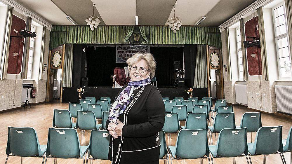 Franziska Berger in ihrem Volkstheater