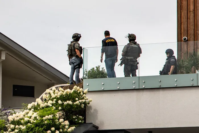 Ein Großaufgebot der Polizei rückte an.