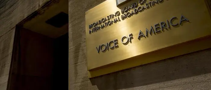 Die Finanzierung für „Voice of America“ wurde aufgekündigt.