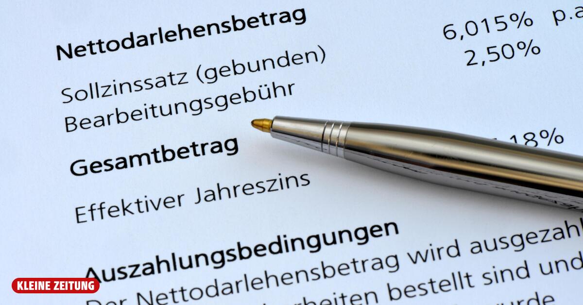Kreditbearbeitungsgebühr: Erste Bank und Sparkassen zahlen zurück | Kleine Zeitung