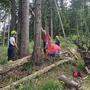 Bergrettung und Feuerwehr haben in Fladnitz gut zusammen gearbeitet