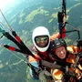 Das Duo Peter Schlatzer und Olivia Schwab errang den österreichischen Vizemeistertitel im Tandem-Paragleiten