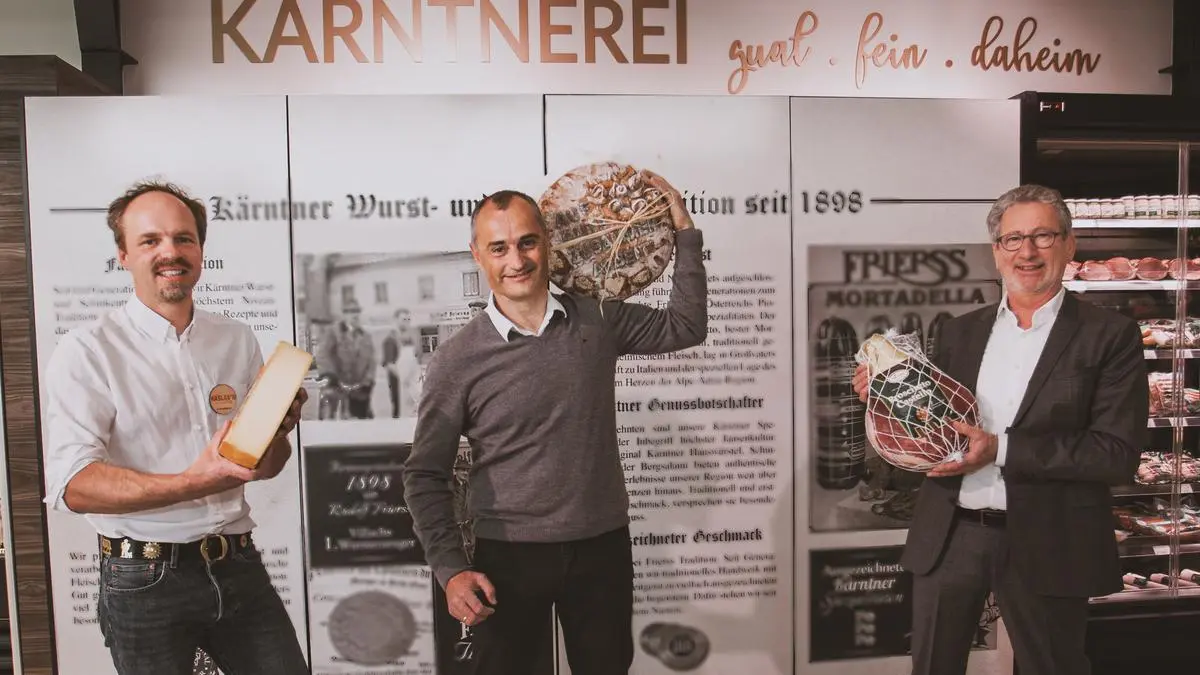 Ein Jahr Kärntnerei: Michael Kerschbaumer, Martin Wienerroither und Rudolf Frierss