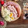 Oben: Direktvermarkter Markus und Sabine Konrad. Unten: Roman und Peter Feiertag von der Fleischerei Feiertag