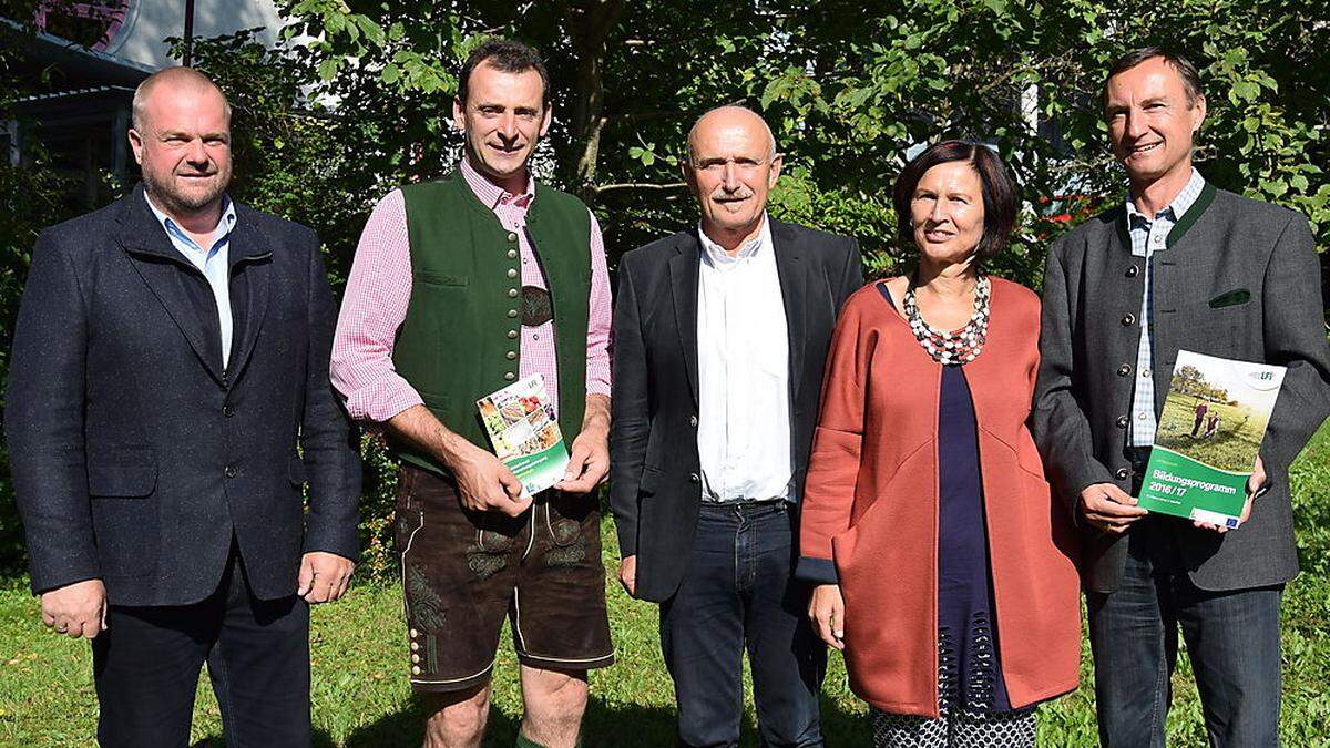 Christian Forstner, Peter Kettner, Anton Hausleitner, Josefa Giselbrecht und Herwig Stocker	