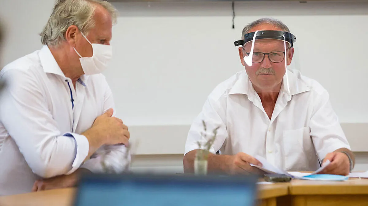 Vizebürgermeister Peter Moser und Bürgermeister Hans-Peter Zaunschirm (beide ÖVP)