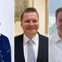 Aufgrund der Wahlergebnisse vor einem Jahr wurde es möglich: Patrick Weilharter, Markus Schiffer und Volkart Kienzl (von links) gehören zu den neuen Bürgermeistern in der Region