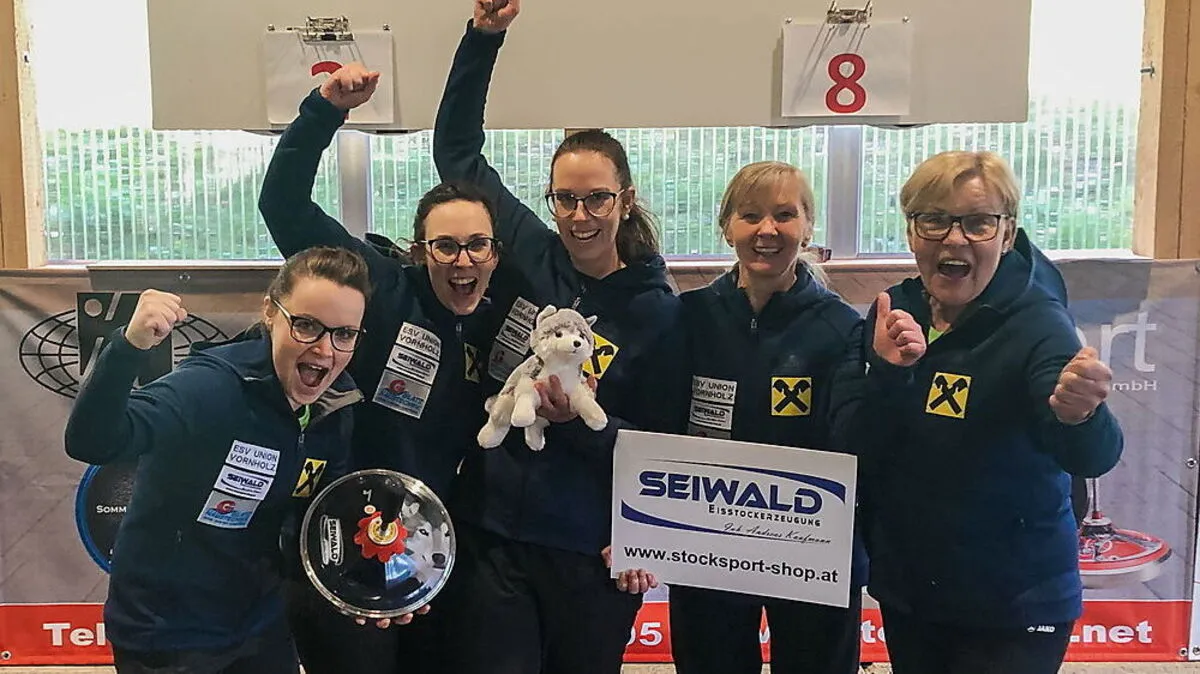 Sieg für den ESV Union Vornholz mit Simone Steiner, Julia Feichtgraber, Nicole Feichtgraber, Luise Storer und Elfriede Glatz