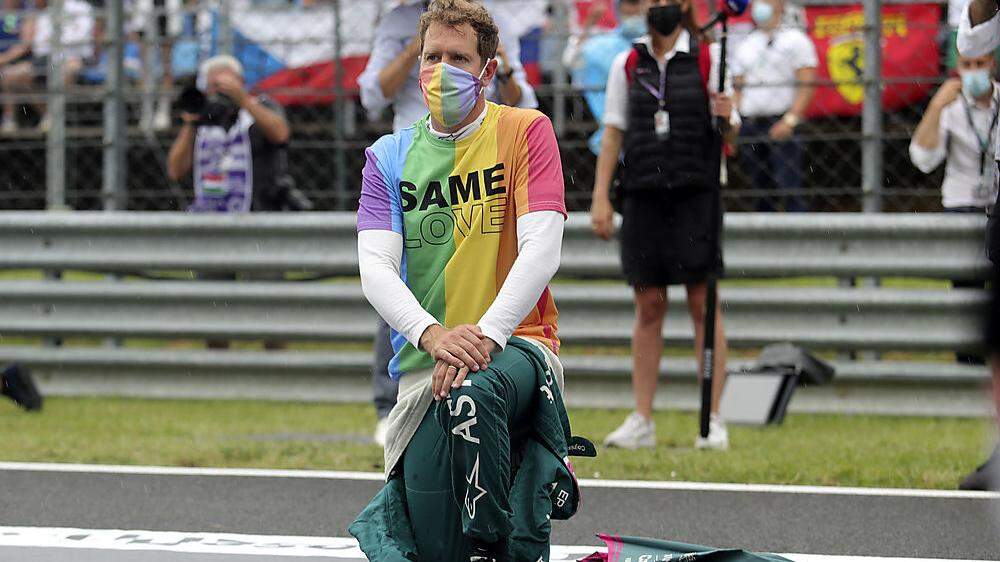Sebastian Vettel setzte ein Zeichen für Toleranz und Menschenrechte
