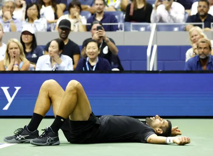 Am Boden zerstört: Novak Djokovic