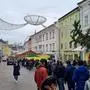 Am Hauptplatz in Villach kommt es zu langen Wartezeiten