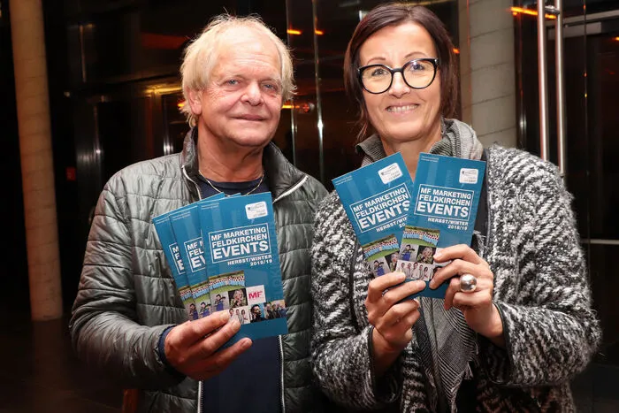 Am Foto von links: Die Organisatoren Erhard Blaßnig und Andrea Pecile vom MF-Marketing.