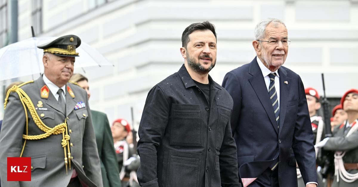 Selenskyj visits Austria for the first time since the start of the war