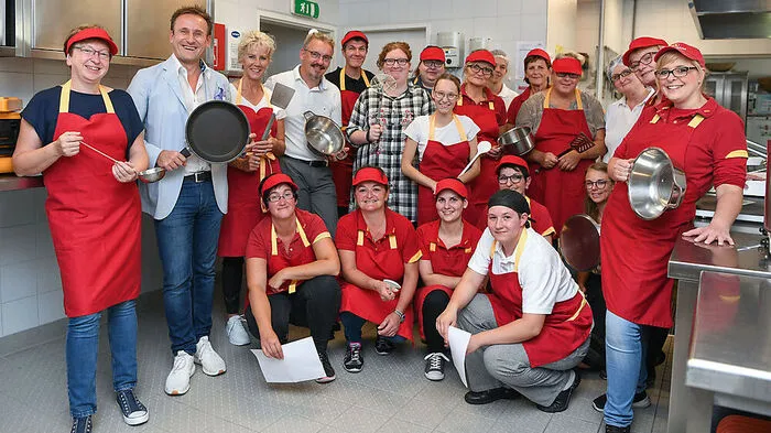 Am Beginn der „Küchenschlacht“ waren alle Akteure noch ganz entspannt