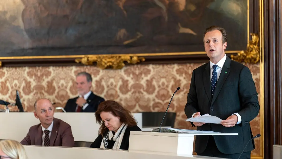 Landesrat Karlheinz Kornhäusl (ÖVP) im Landtag