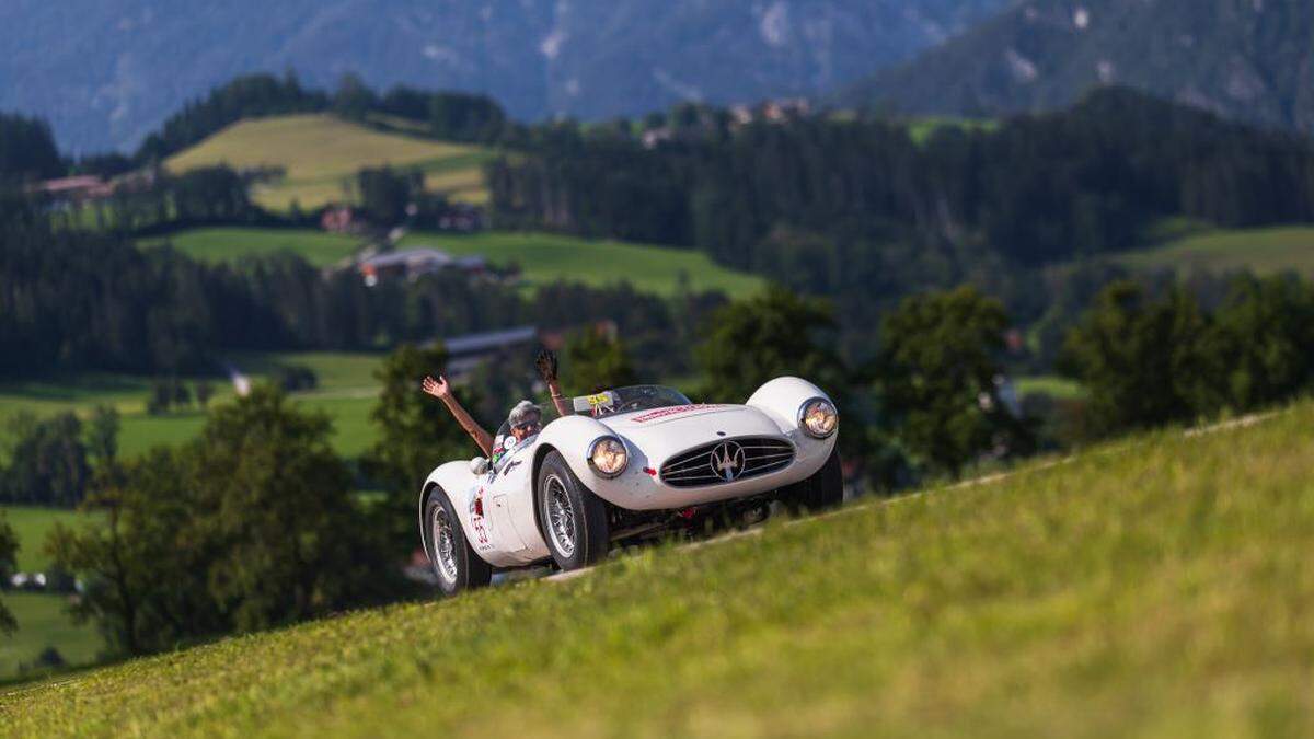 Ein Maserati A6GCS bei der Ennstal-Classic