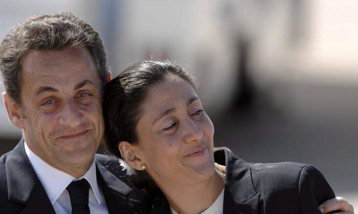Betancourt mit Frankreichs ehemaligem Präsidenten Nicolas Sarkozy 