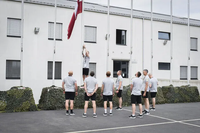 Die österreichische Flagge wurde gehisst