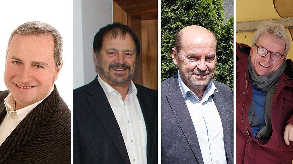 Karl Wilfinger (SPÖ), Erich Prem (ÖVP), Erich Hafner (FPÖ) und Peter Schlapschi (Grüne) treten in Gersdorf an