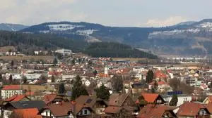 Feldkirchen, Panorama, Stadt, von oben