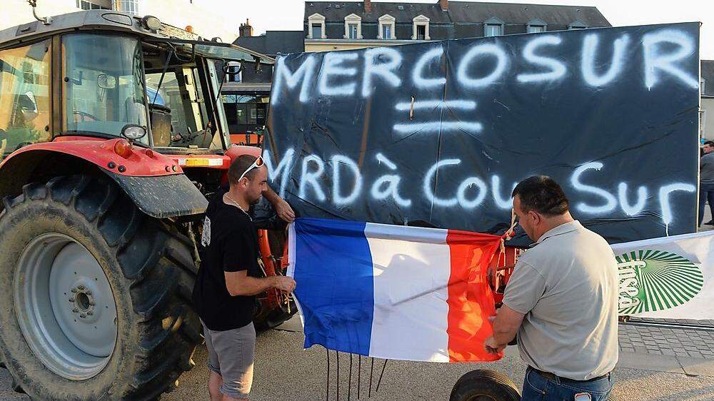 Landwirte demonstrieren gegen das Mercosur-Abkommen