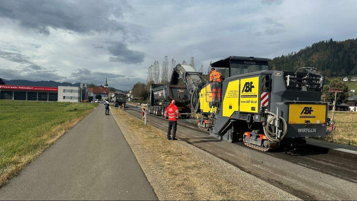 Die Generalsanierung der L 503 zwischen Fohnsdorf und Rattenberg wurde im Vorjahr in Angriff genommen. 2024 wird zwischen Rattenberg und Flatschach gearbeitet