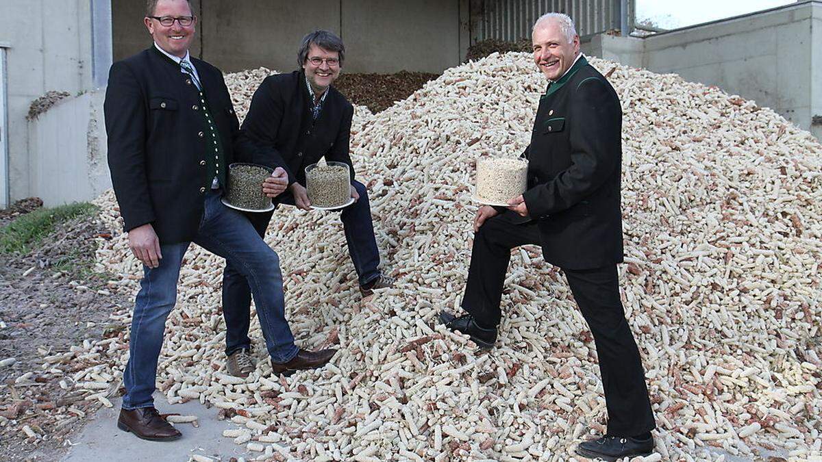 Setzen auf Nachhaltigkeit: Günter Weiß, Alfred Kindler und Franz Tschiggerl (v. li.).