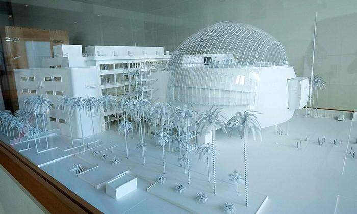 Das Modell des imposanten Museumsprojekts