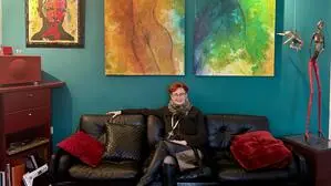 Andrea Radinger-Reisner wohnt bunt