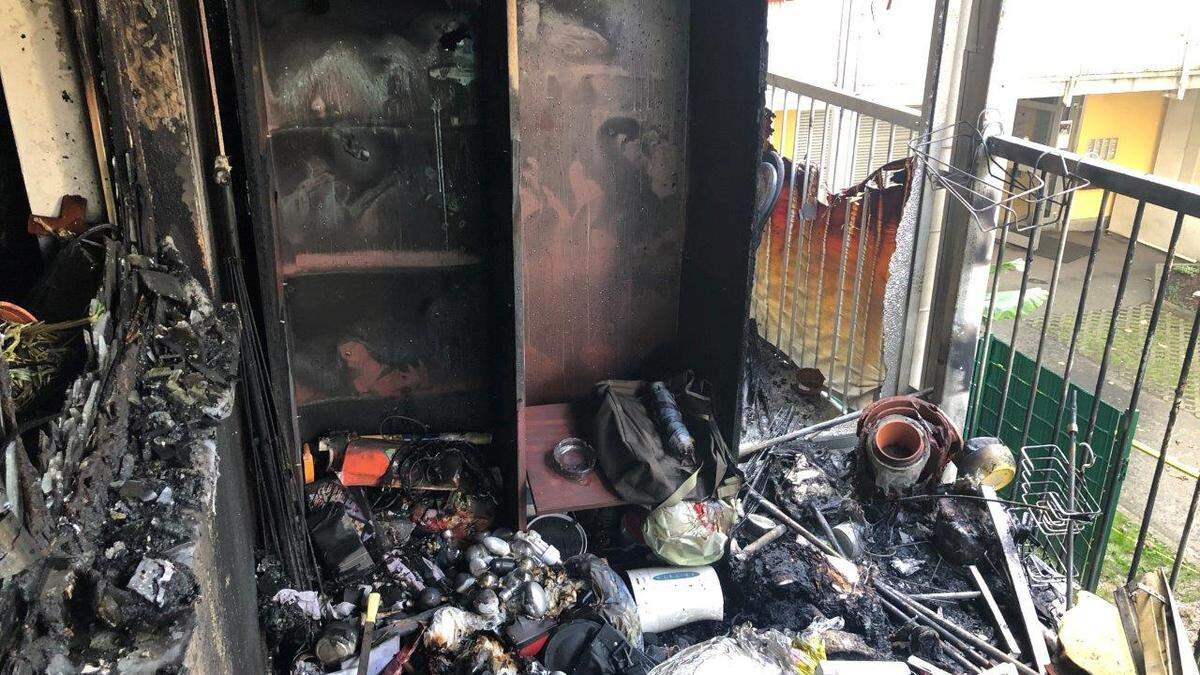 Das Feuer hinterließ nur Schutt und Asche