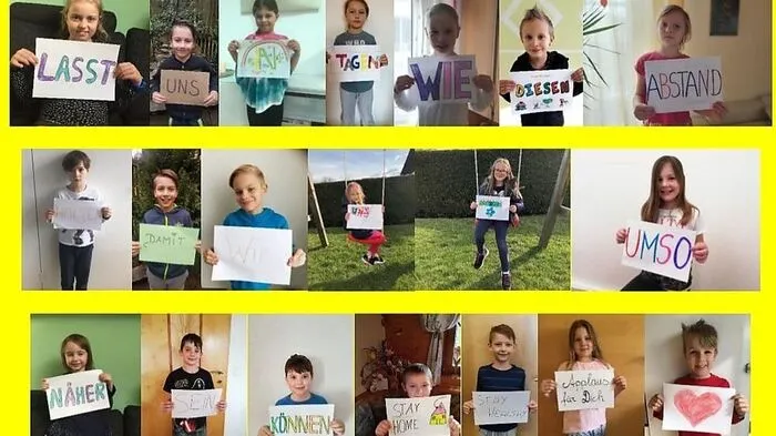 Die Schülerinnen und Schüler 2. Klasse der Volksschule Gai in Trofaiach möchten auf diesem Weg alle ihre Lieben und Freunde grüßen.