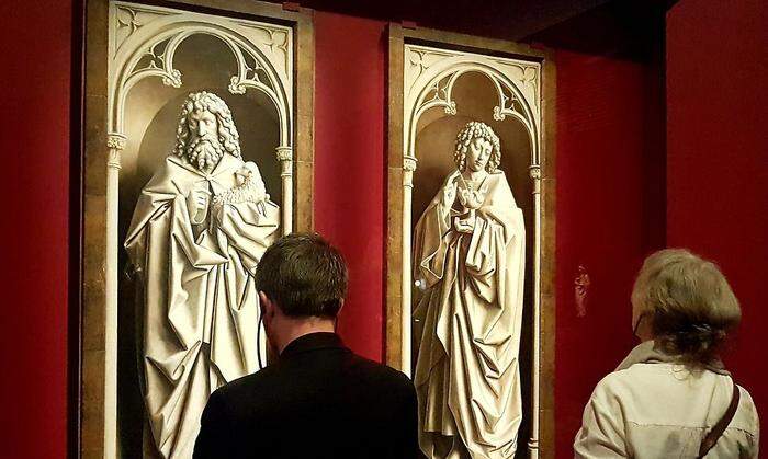 Altarplatten in der Jan van Eyck-Ausstellung
