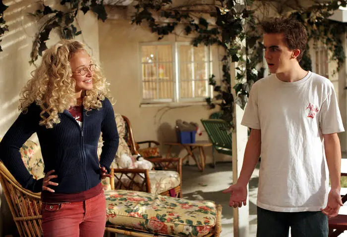 Hayden Panettiere („Jessica“) und Frankie Muniz („Malcolm“) in einer Episode von „Malcolm mittendrin“ aus dem Jahr 2005