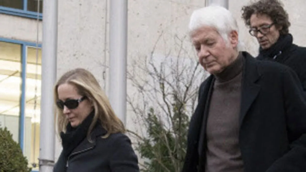 Anton Schlecker (Mitte) mit seinen Kindern  Meike (re.) und Lars (li.) Schlecker