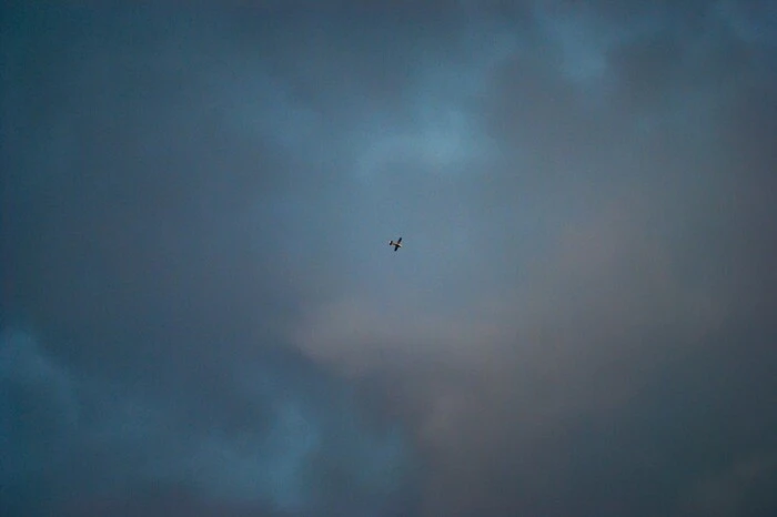 Dunkle Wolken über Gleisdorf.