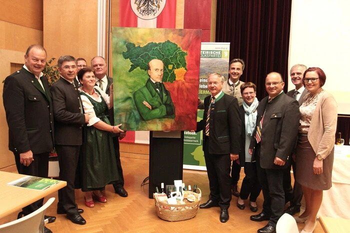 Ober mit Nachfolger Fartek und dessen Stellvertretern an der Spitze der Bezirks-ÖVP