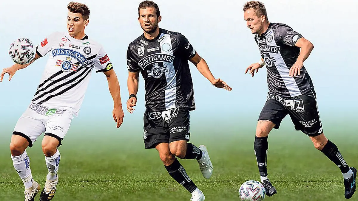 Ivan Ljubic, Andreas Kuen und Jakob Jantscher (von links)