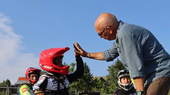 In Baierdorf bei Anger liegt Österreichs größter BMX-Verein; am Dienstag fand das Training mit Trainer Jens Svendsen statt