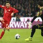 Robert Lewandowski, hier beim 3:0, war nicht zu halten