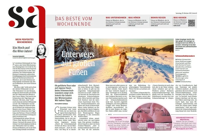 Aufschlagseite Sonderformat "Halbkugel", Reise
