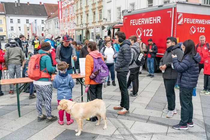 Gestartet wurde am Hauptplatz von Leoben.