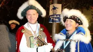 Den St. Veiter Stadtschlüssel fest in der Hand: Michael Huber und Andy Kainz 