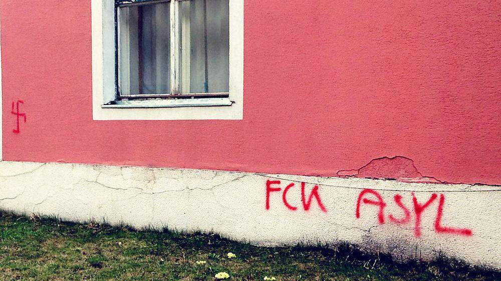 Grafitis wurden in Mariazell gesprüht