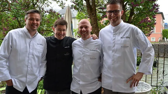 Die vier Süd- und Osttiroler Josef Mühlmann, André Cis, Chris Oberhammer und Markus Holzer gründeten den Verein „Culinaria Tirolensis“