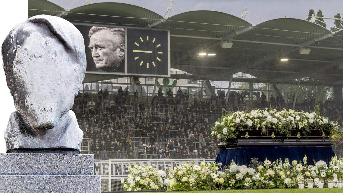 Zugegeben, das ist nur eine symbolische Büste – wie jene für den verstorbenen Ivica Osim aussieht, will man bei Sturm noch nicht verraten