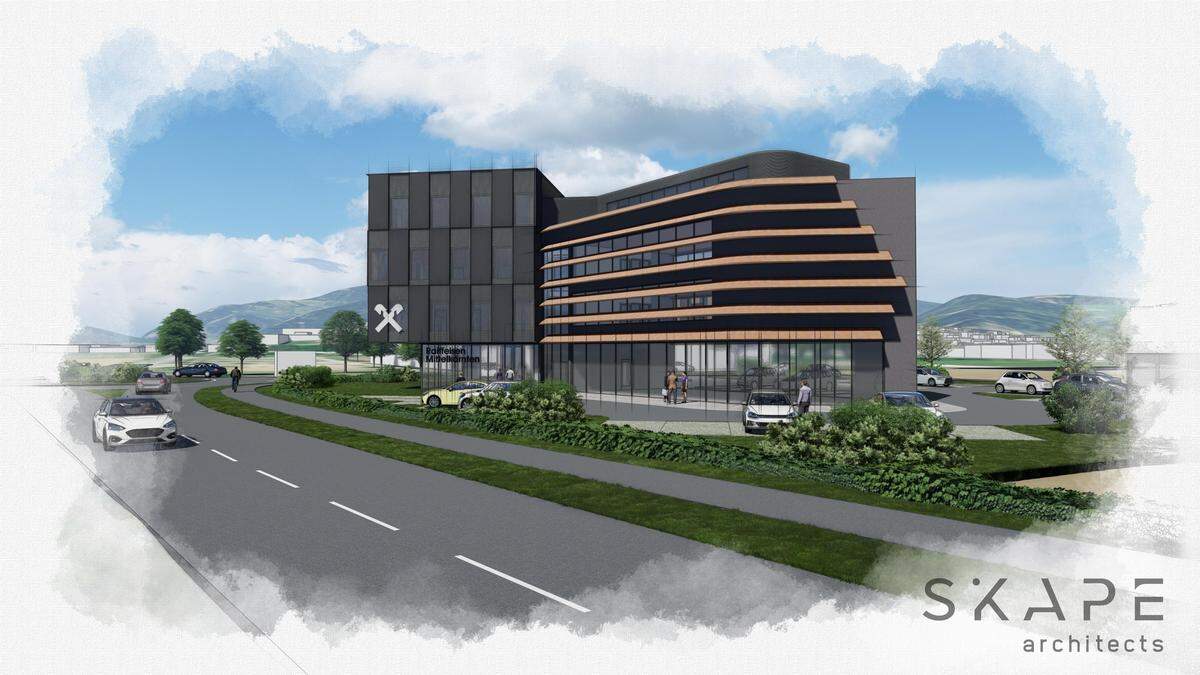 So soll das neue Raiffeisen-Kompetenzzentrum in Althofen aussehen